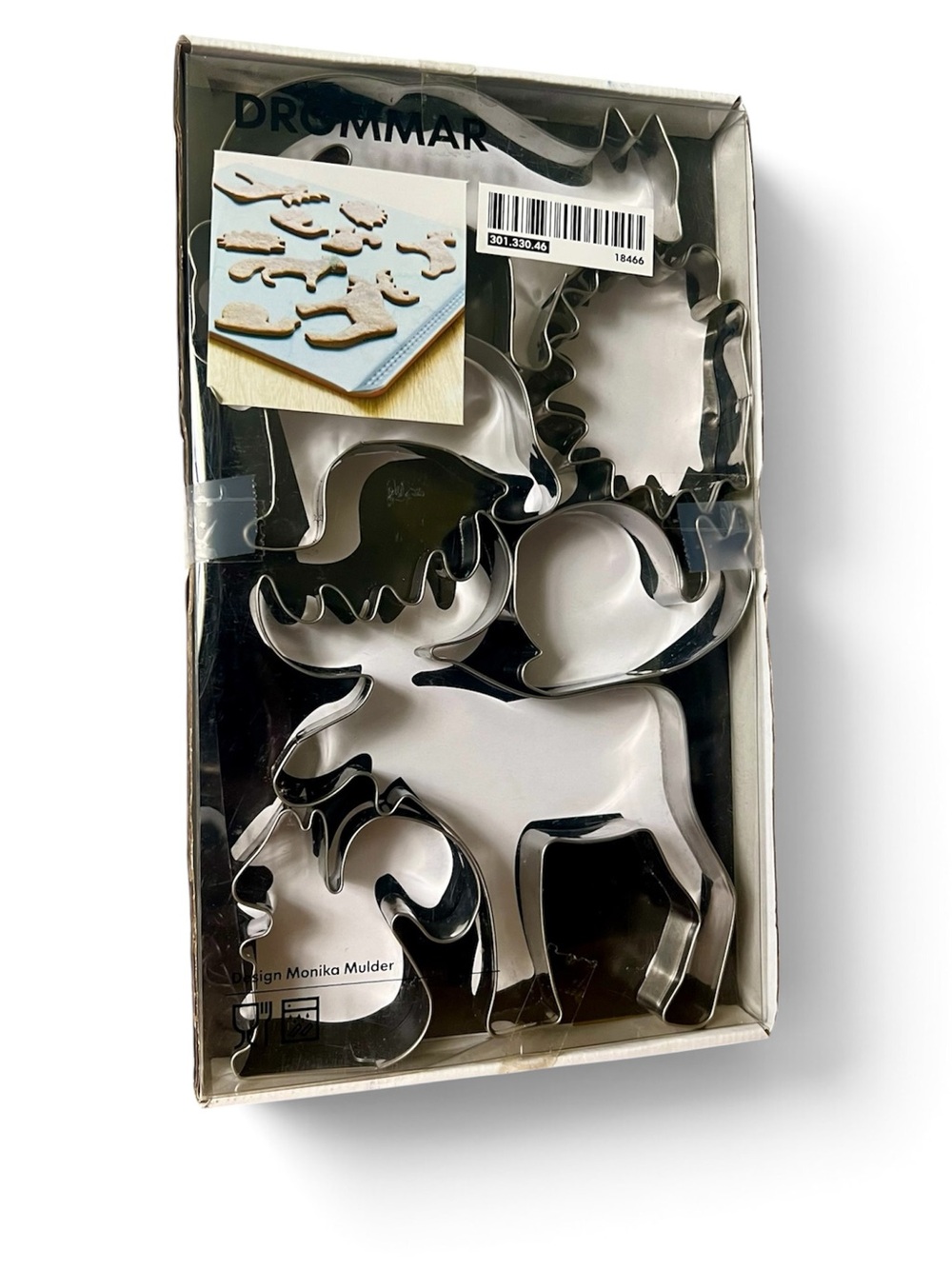 IKEA DROMMAR Woodland Cookie Cutter Set - Stainless Steel Style # 301.330.46